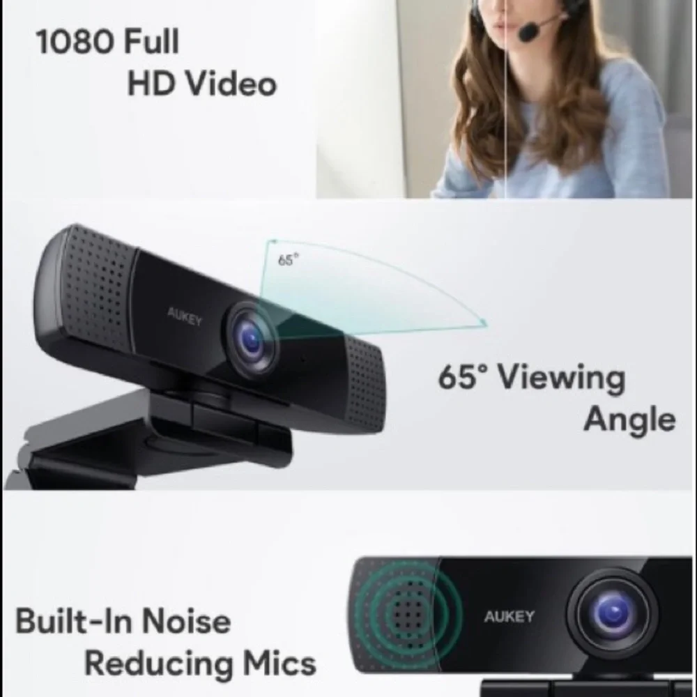 AUKEY 1080p Web Cam - NEW